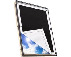 Zonwering dakraam rolgordijn verduisteringsstof rolluik verduistering hittebescherming montagevrij hittewerend rolgordijn - Velux- en Roto-ramen - 37 x 58 cm verduisteringsgordijn zuignappen