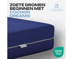 Zorgmatras - 90x200 - Waterdichte Incontinentie matras - Afritsbaar / Wasbaar - Koudschuim HR - 14 cm - Medium