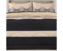 Zorgmatras.com® - Wasbaar hoesloos dekbed zonder overtrek met kussenslopen - Bedrukt met print - Patroon Emma - All year dekbed