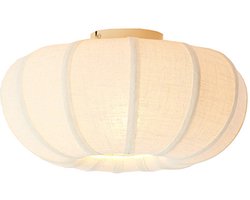 Zosia Plafonniere 1-lichts 40x21,5 cm Linnen Creme - Modern - Light & Living