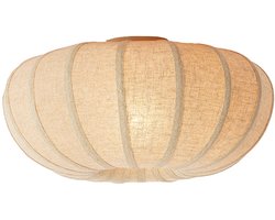 Zosia Plafonniere 1-lichts 50x24,5 cm Linnen Naturel - Modern - Light & Living