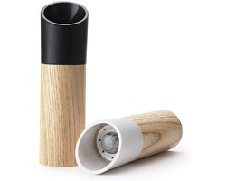 Zout- en pepermolens - Houten zout- en pepermolens - Zout- en peperset - Hout - 2 stuks