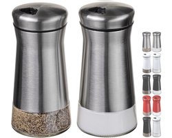 Zout- en Peperstrooier Set Roestvrij Staal met Verstelbare Grofheid