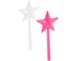 Zout- en Peperstrooier Toverstokjes - Enkel Gat en 3 Gaten - Leuke zout- en Peperschudbekerset - Grappige zout- en Peperschudbekers - Zoutdispenser in Pentagramvorm voor Keuken (Drie) .