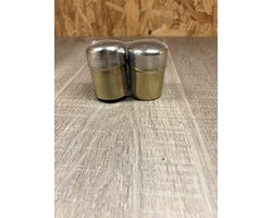 Zout- en Peperstrooierset Goud – 2-delig – RVS Deksels – 5 x 7 cm – Navulbaar