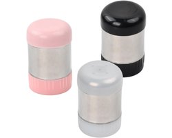 Zout- en peperstrooierset van roestvrij staal - 3 stuks