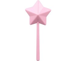 Zoutdispenser voor aan de muur, zout- en peperstrooier, kruidendispenser in pentagramvorm, navulbaar, schattig zout- en peperstrooier met gaten (roze)