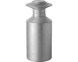 Zoutstrooier Aluminium - LivesUp - Professionele Zoutstrooier Horeca - Met schroefdop - Ø8x(H)18,5cm