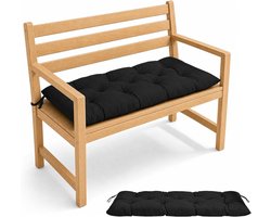 ZRNS® Palletkussen - Zitkussen Pallet - Met Rugkussen - 120 x 50 x 10 cm - Zwart