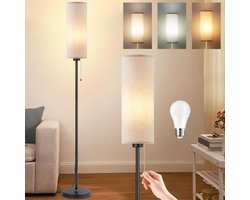 ZRNS® Stalamp LED - Vloerlamp Woonkamer - Hoeklamp - Sfeerlamp Slaapkamer - 3 Kleurtemperaturen