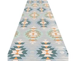 ZRUYI lange loper tapijten voor hal gebied tapijten gang tapijt laag profiel gemakkelijk te onderhouden antislip wasbaar gebied tapijt, maat aanpasbaar (kleur: A, maat: 1.2x2m)
