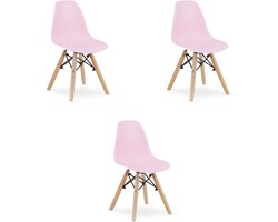 ZUBI stoel - roze x 3