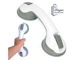 Zuignap Badkamer Handgreep 30 cm – Veiligheidsbeugel voor Douche, Bad & Toilet – Zonder Boren – Extra Sterke Grip – Grijs – 05652