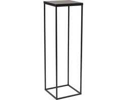 Zuil - 120cm - metaal - Trinity Black - Zwart - Sokkel - Plantentafel- Bijzettafel