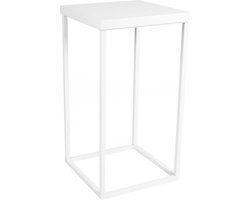 Zuil - 60 cm- metaal - Trinity White - Wit - Sokkel - Plantentafel