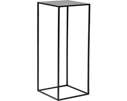 Zuil - 74 cm - metaal - Quadro Black - Zwart - Sokkel - Plantentafel