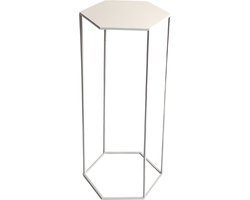 Zuil - 75 cm - Hexago - Zuil - 75cm - Nude - Sokkel - Plantentafel