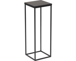 Zuil - 90 cm-metaal- Trinity Black - Zwart - Sokkel - Plantentafel