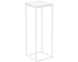 Zuil-90cm-metaal-demontabel- Trinity White - wit - Sokkel - Plantentafel