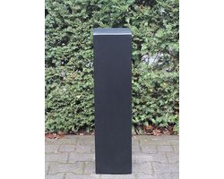 Zuil light cement zwart 80x20x20 cm