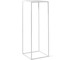 Zuil Quadro, wit metaal, 105x35x35 cm