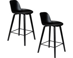Zuiver Albert Kuip Barkruk 65 cm Zwart - Set van 2