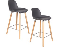 Zuiver Albert Kuip Barkrukken 65 cm Donkergrijs - Set van 2