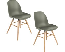 Zuiver Albert Kuip Stoel Groen - Set van 2