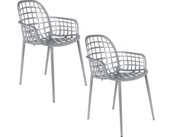 Zuiver Albert Kuip Tuin Armstoel Lichtgrijs - Set van 2