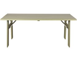 Zuiver Avenue Tuintafel/ Picknicktafel 180 x 79 cm Hout Opklapbaar Groen