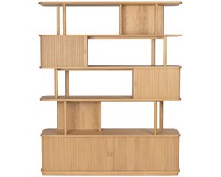 Zuiver Barbier Boekenkast/ Wandkast Naturel