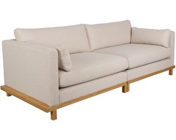 Zuiver Blossom 3-zitsbank Eiken Zand - Crème