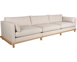 Zuiver Blossom 4,5-zitsbank Eiken Zand - Crème