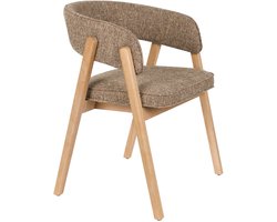 Zuiver Bright Eetkamerstoel Armleuning Bruin