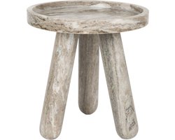 Zuiver Cosmopolitan Bijzettafel Rond 40 cm Marmer - Bruin