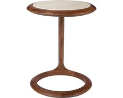 Zuiver Doppio Bijzettafel Rond Bruin