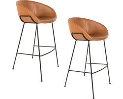 Zuiver Feston Barkruk 76 cm Bruin - Set van 2