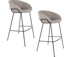 Zuiver Feston Barkrukken rugleuning 76 cm Grijs - Set van 2