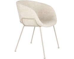 Zuiver Feston Eetkamerstoelen Armleuning Beige - Set van 2