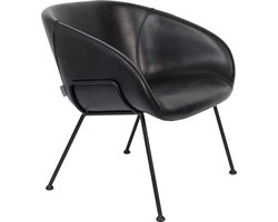 Zuiver Feston Loungestoel Zwart