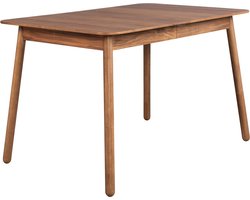Zuiver Glimps Uitschuifbare Eettafel 120/162x80 cm Hout Walnoot - Bruin}