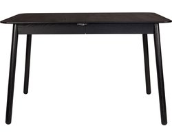 Zuiver Glimps Uitschuifbare Eettafel 120/162x80 cm Hout Zwart
