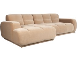 Zuiver Hazel 4-Zitsbank Links Beige