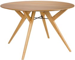 Zuiver IJver Eettafel 120 cm Rond Hout Naturel