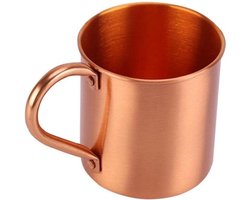 Zuiver koperen Mule-beker zonder liner voor cocktails, koffie, bier, melk en water - Perfect voor feesten en thuisgebruik