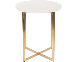 Zuiver Luigi Bijzettafel Rond Wit