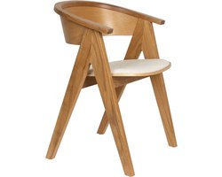 Zuiver NDSM Eetkamerstoel Armleuning Hout Naturel/ Bruin