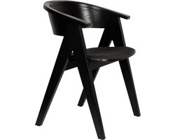 Zuiver NDSM Eetkamerstoel Hout Zwart