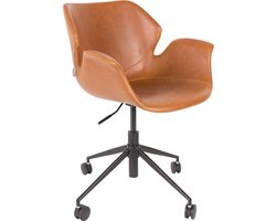 Zuiver Nikki Bureaustoel Armleuning Bruin