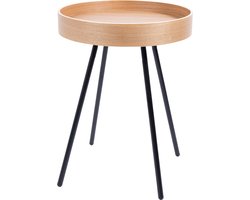 Zuiver Oak Tray Bijzettafel Rond 46,5 cm Eikenhout - Bruin